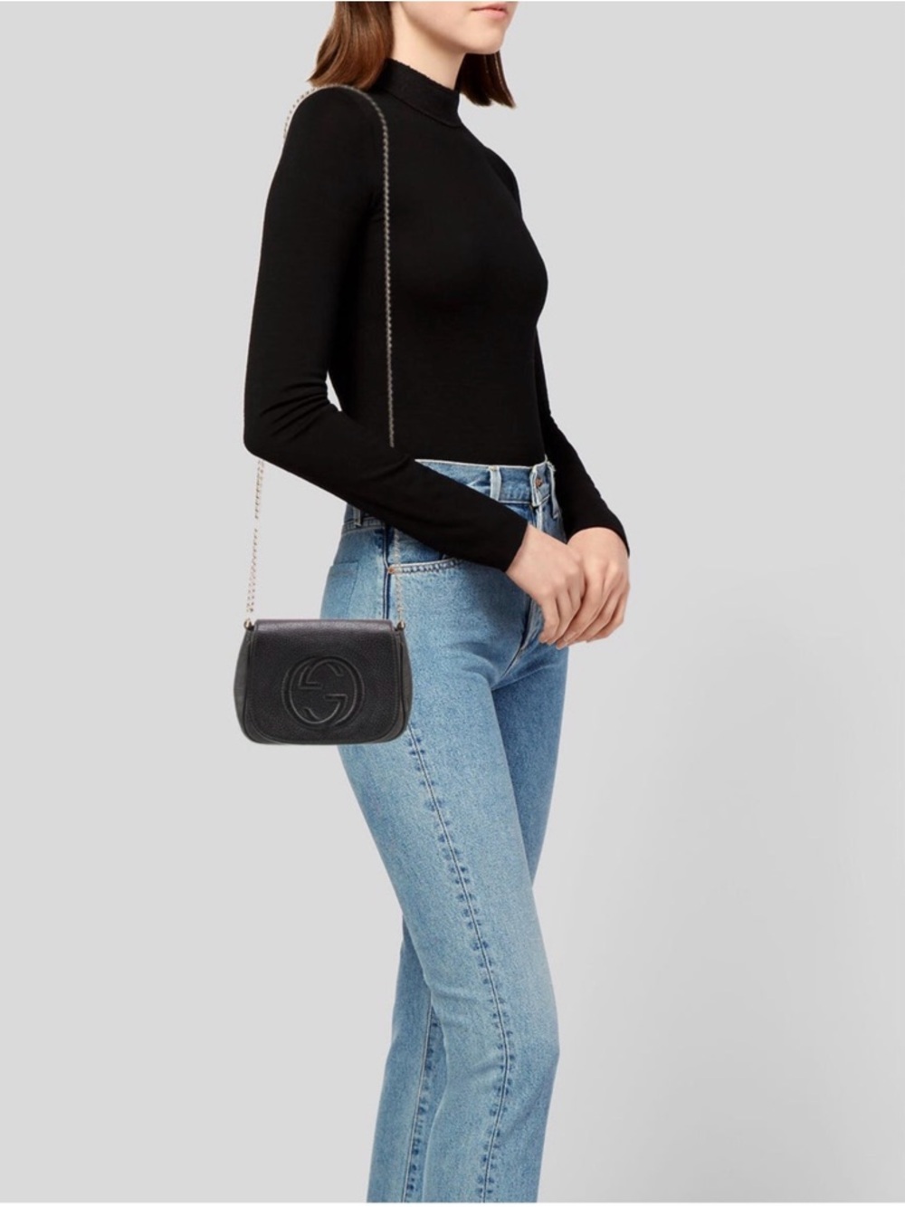 GUCCI ‘SOHO LEATHER CROSSBODY CHAIN
MINI FLAP BAG’ - Picture 2 of 10